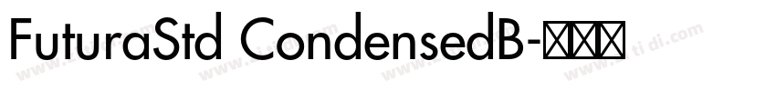 FuturaStd CondensedB字体转换